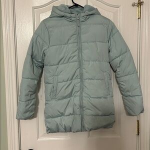Girls Quilted Midi Puffer Jacket  XL 14